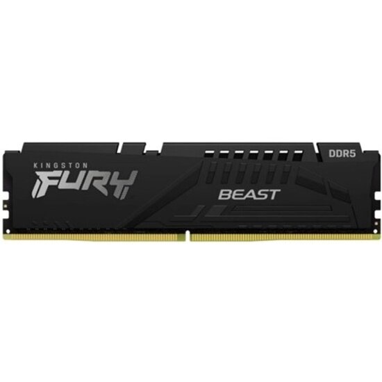 Оперативная память Kingston DDR 5 16Gb 5600Mhz pc-44800 FURY Beast Black EXPO CL36 (KF556C36BBE-16)