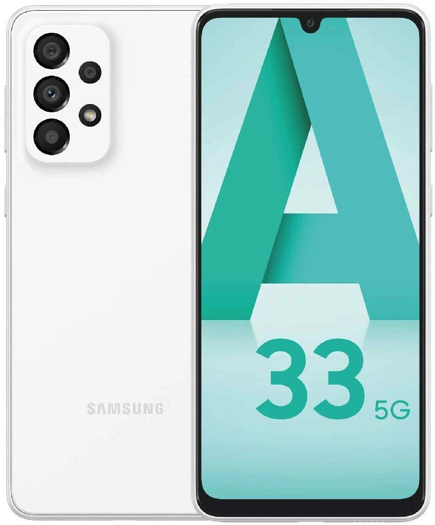 Смартфон Samsung Galaxy A33 5G 6/128 ГБ, Dual nano SIM, белый