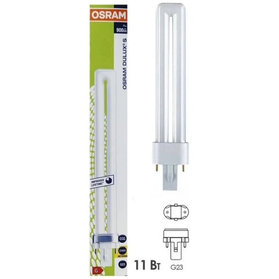 Лампа люминесцентная OSRAM Dulux S 827 G23 TC-S