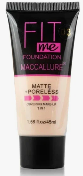 Maccallure тональный крем Fit me matte+poreless, тон 03