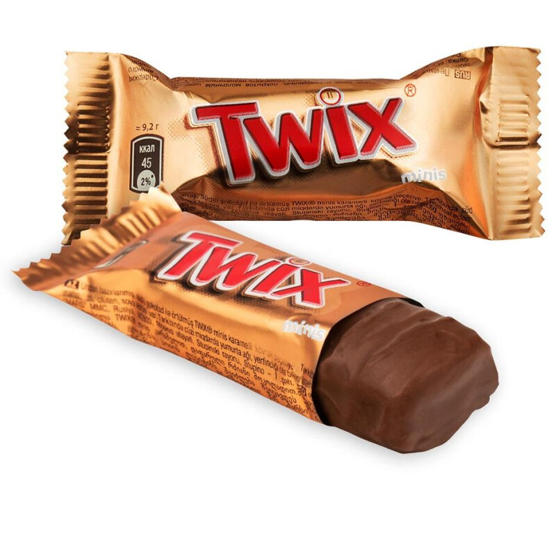 Шоколадный батончик Twix миниc, 1кг - фотография № 3
