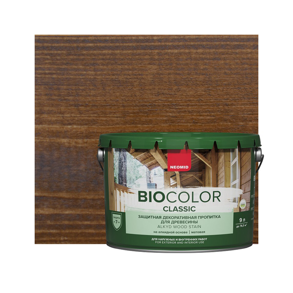 NEOMID пропитка защитная декоративная пропитка для древесины Bio Color Classic