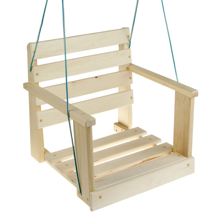 Кресло подвесное деревянное 50х50х50 см