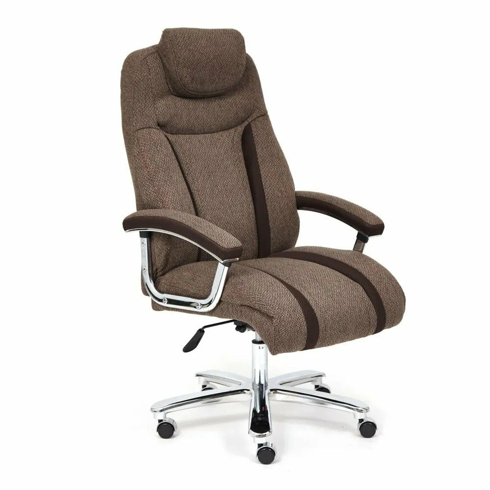 Кресло офисное TetChair TRUST ткань, коричневый/коричневый , MJ190-7/TW-24