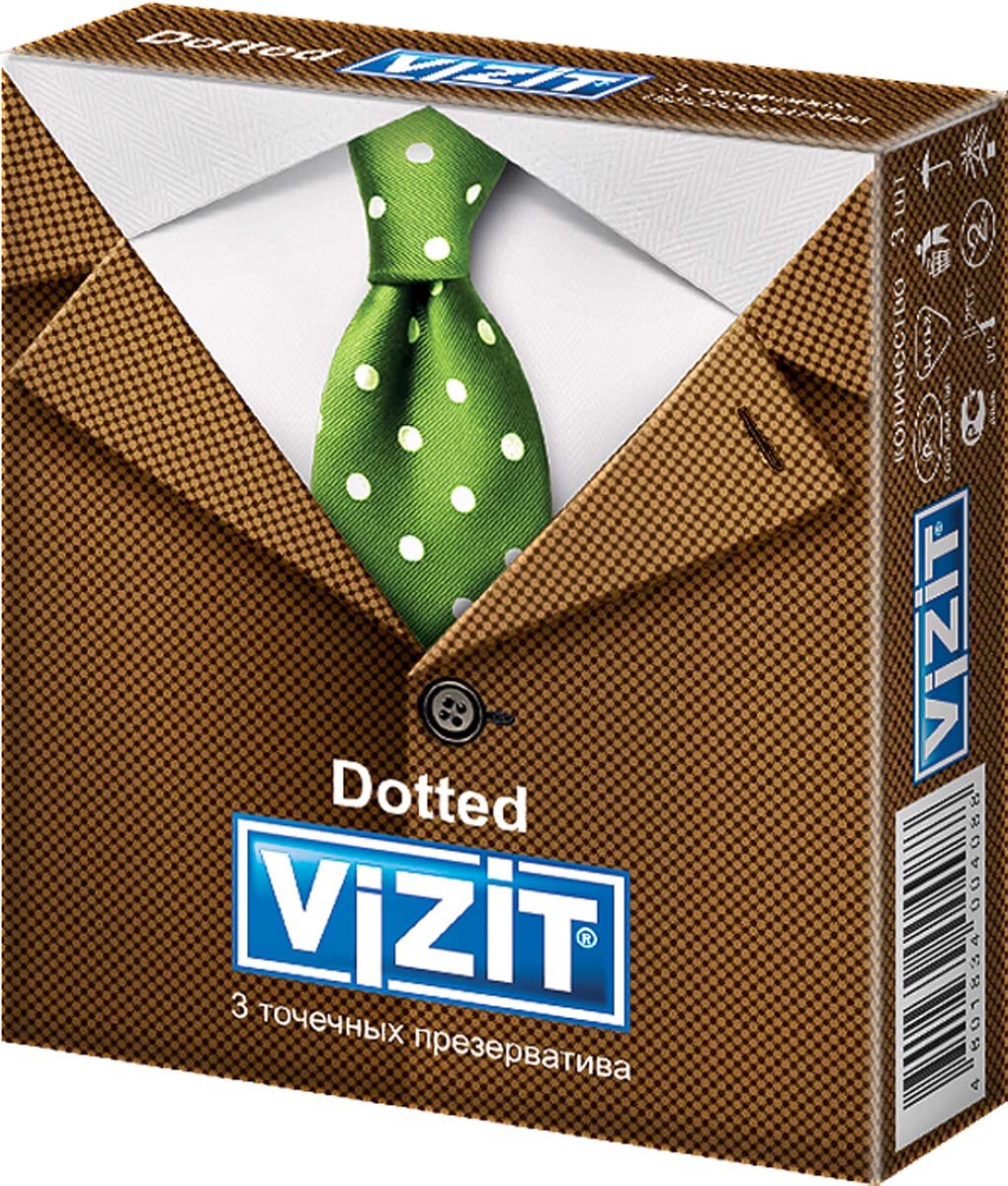 VIZIT Dotted презервативы точечные 3 шт.