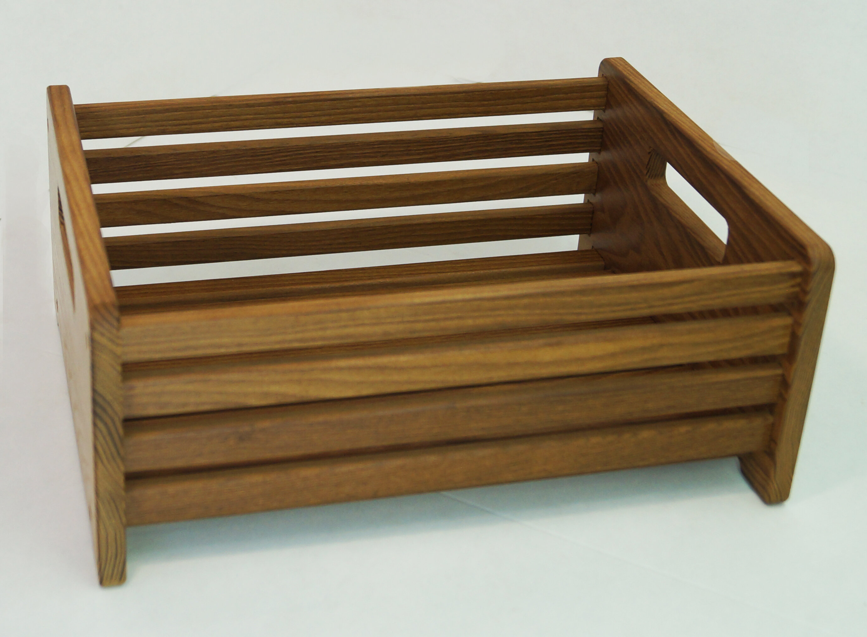 Корзинка для хранения деревянная из термо древесины Премиум - фотография № 6
