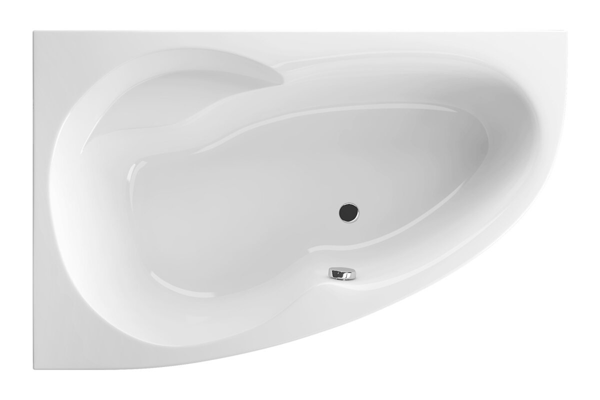Акриловая ванна Excellent Newa Plus 160х95см, арт. WAEX.NEL16WH, асимметричная, левая
