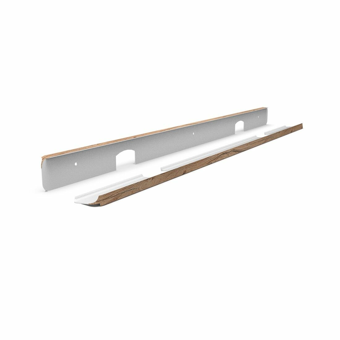 фото Планка д/столешниц угловая алюм. дуб кера 2075 R9 ,38мм, шт