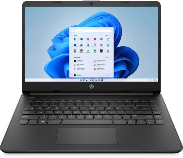 Ноутбук/ HP14s-fq0059ur 14(1366x768)/AMD 3020e(1.2Ghz)/4096Mb/256PCISSDGb/noDVD/Int:AMD Radeon Integrated Graphics /Cam/WiFi/41WHr/war 1y/Jet Black/