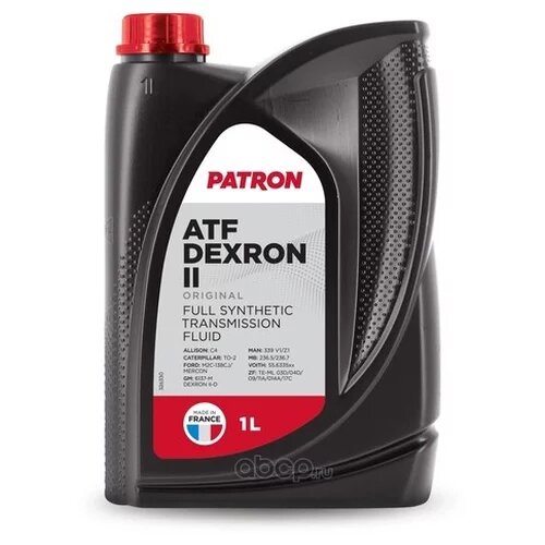 Жидкость гидравлическая 20л-GM DEXRON VI, VOITH H55.6335xx, MB 236.41 Patron ATF DEXRON VI 20L ORIGINAL