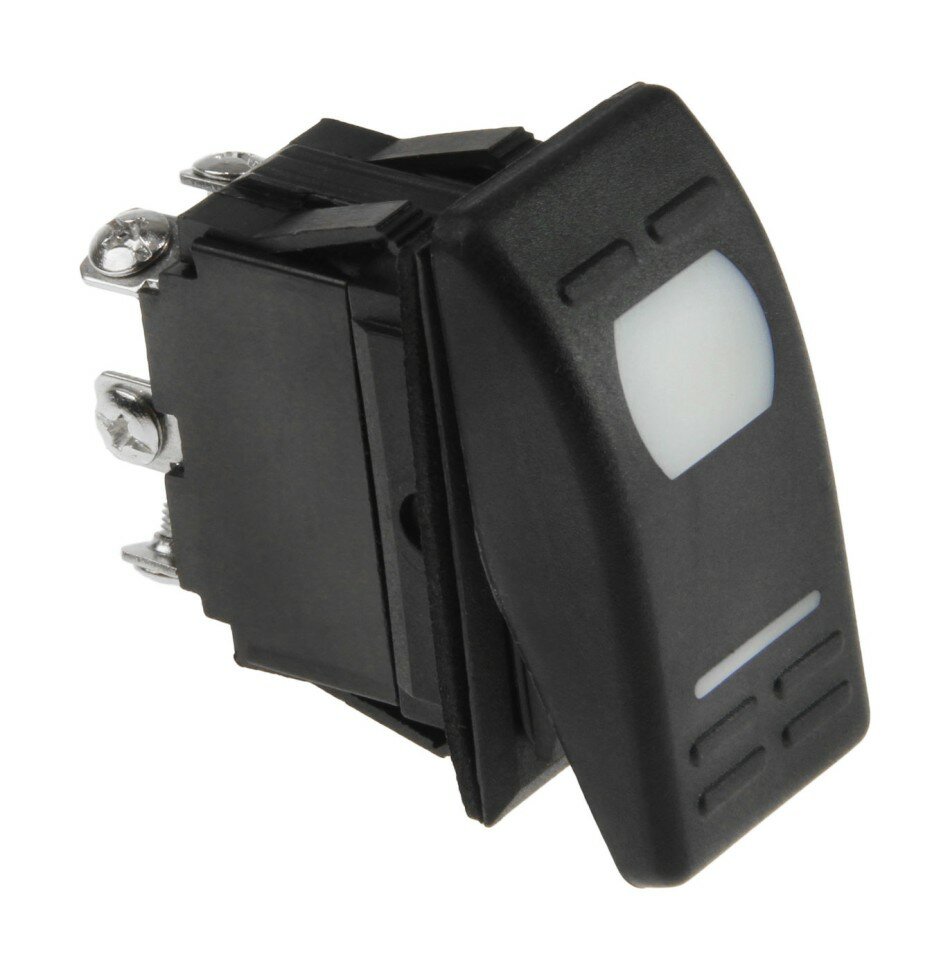 фото Переключатель двухпозиционный ON-ON 12 В/16А 6Р с подсветкой