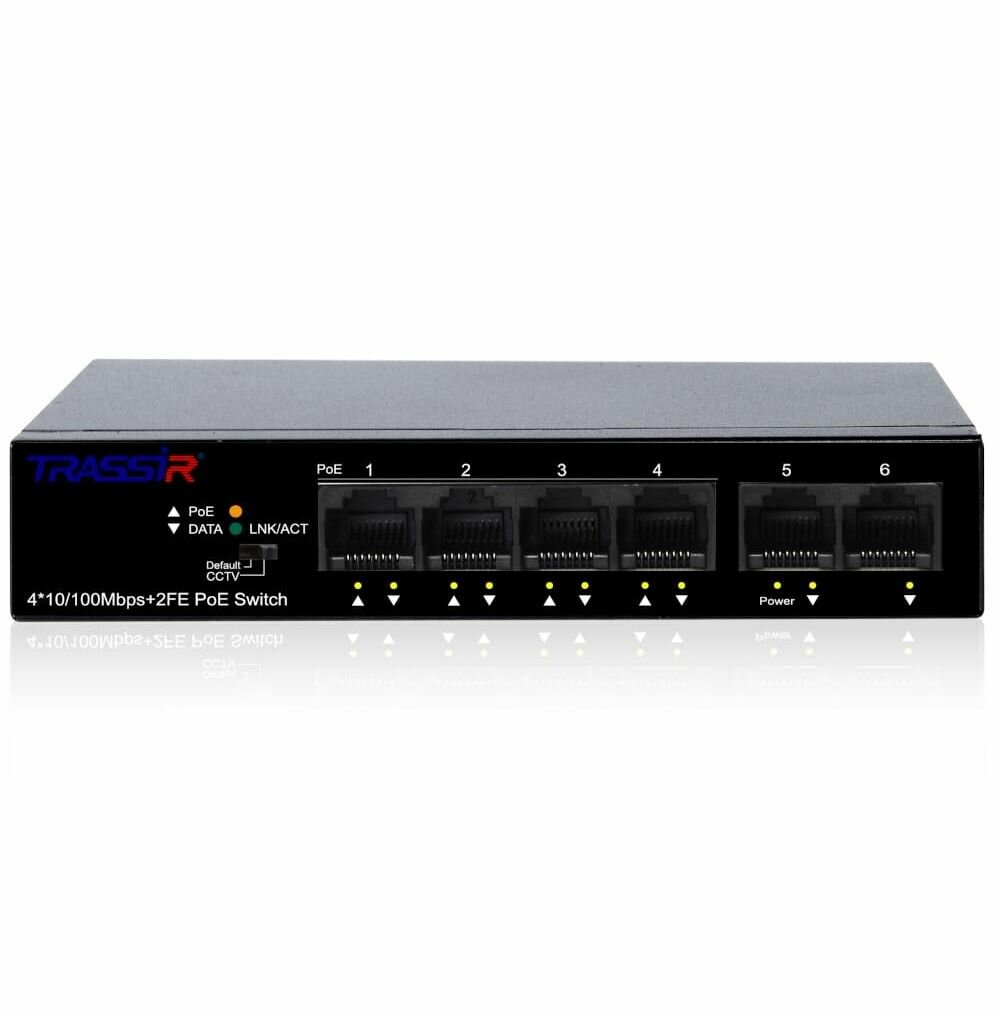 Коммутатор TRASSIR TR-NS1106-60-4POE