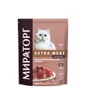 Winner Extra Meat Сухой корм с нежной телятиной для стерилизованных кошек пакет, 400 гр - изображение
