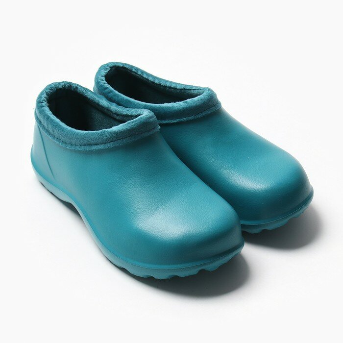 фото Галоши женские утепленные "Лейви" цвет изумруд/изумруд, размер 38