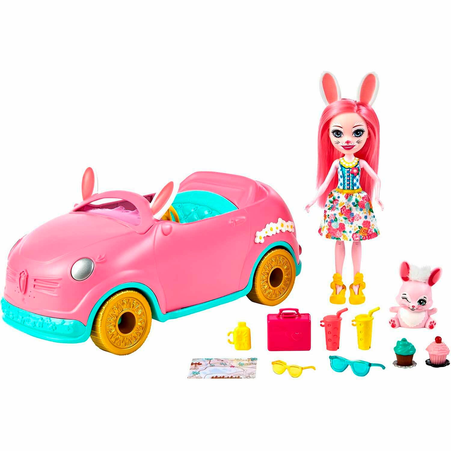 Mattel Игровой набор Enchantimals Автомобиль Бри Кроли с куклой и аксессуарами Mattel HCF85 -