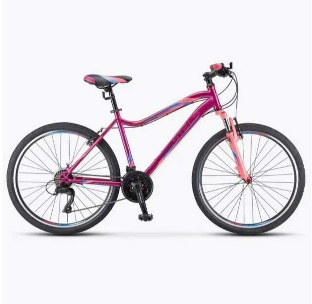 Велосипед взрослый STELS Miss-5000 V 26 V050 Фиолетовый/розовый (LU096326 LU089377 18)