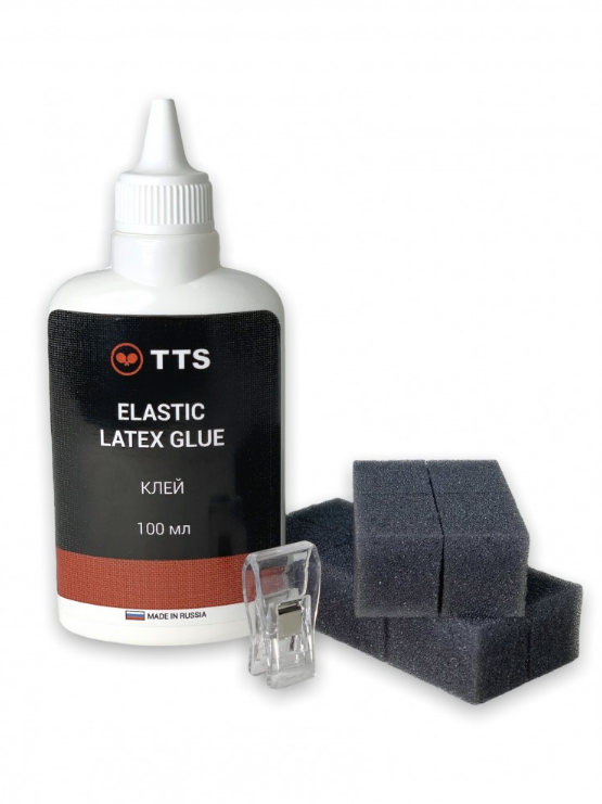 TTS Клей ELASTIC LATEX GLUE 100 мл. + 20 губок в комплекте