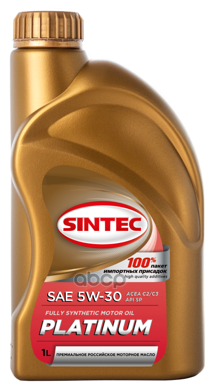SINTEC Масло Моторное 5W30 1L Platinum C2/C3