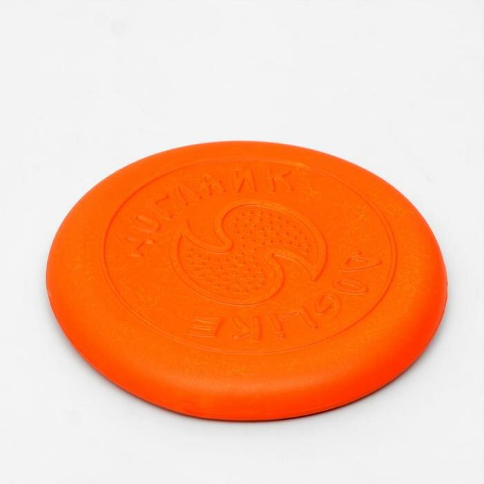 Летающая тарелка-фрисби Doglike малая оранжевая 18 см