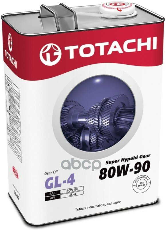 Масло Трансмиссионное Для Мкпп Totachi Super Hypoid Gear Gl-4 80w-90 Полусинтетическое (4 Л) TOTACHI арт. 4562374691841