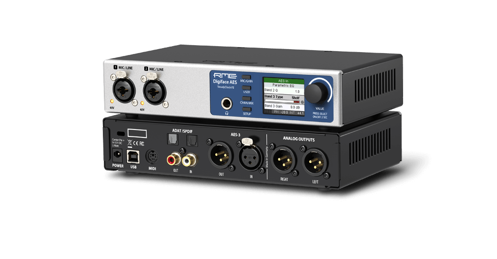 RME Digiface AES интерфейс USB мобильный 30-канальный, (ADAT, SPDIF, AES, MIDI выход на наушники ), 192кГц, питание от USB