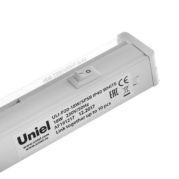 Фитосветильник светодиодный Uniel, 18 Вт, 560 мм, IP40, 230 В, спектр для рассады, с выкл. - фотография № 5