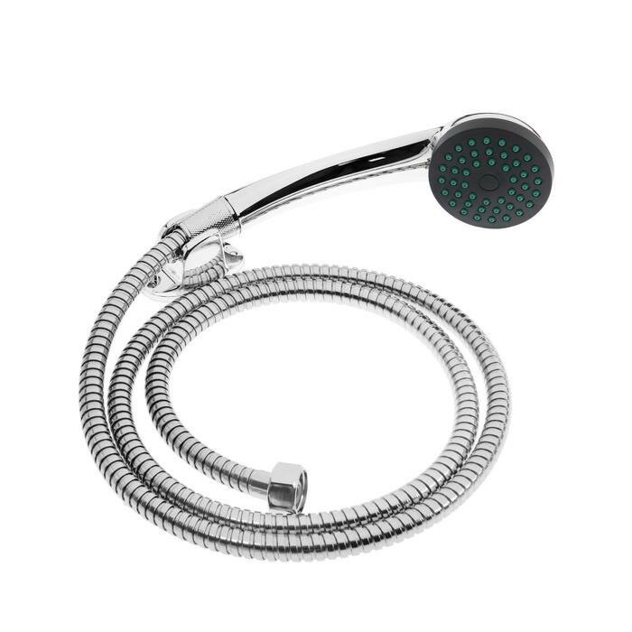 фото Набор для душа ZEIN Z0301, шланг 150 см, держатель, гайки пластик, лейка 1 режим ТероПром 5149040