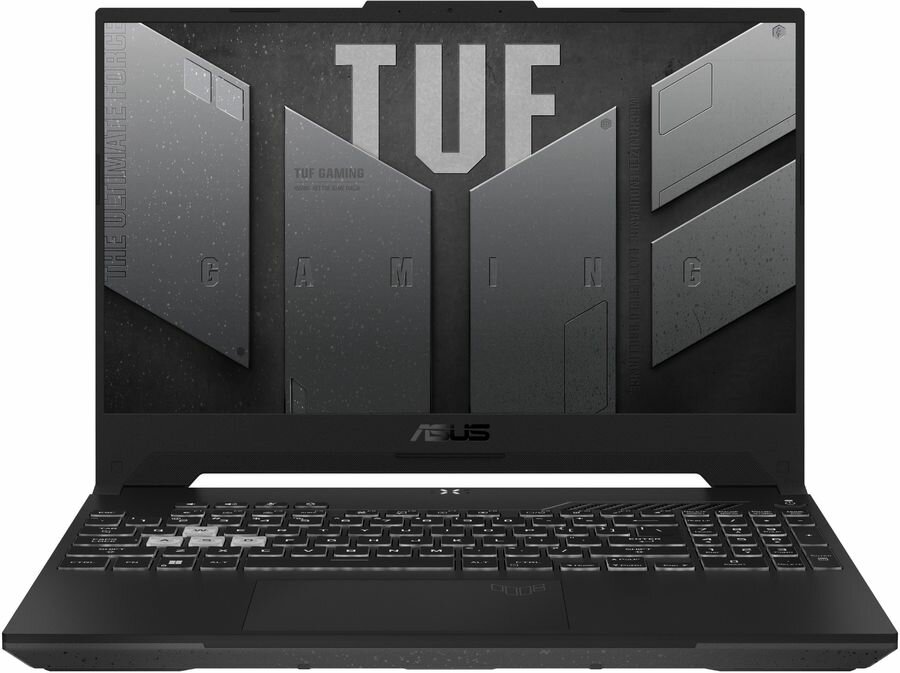 Ноутбук игровой ASUS TUF Gaming A15 FA507RC-HN059, 15.6", IPS, AMD Ryzen 7 6800H 3.2ГГц, 8-ядерный, 8ГБ DDR5, 512ГБ SSD, NVIDIA GeForce RTX 3050 для ноутбуков - 4 ГБ, без операционной системы, серы 90NR09R2-M005W0