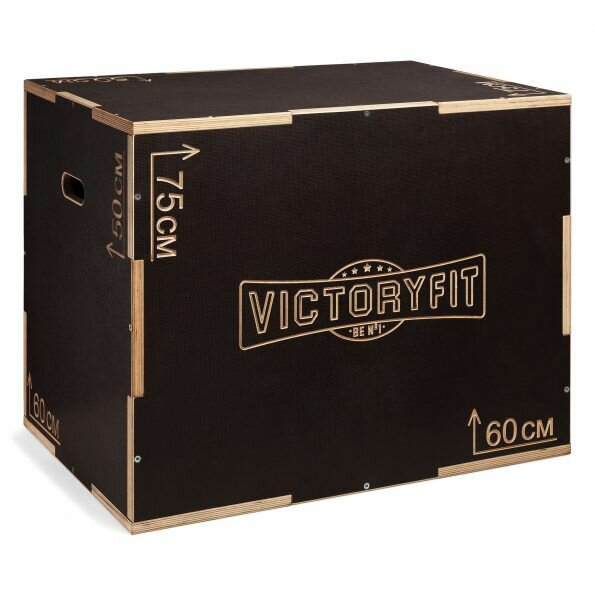 Тумба для кроссфита VictoryFit VF-K18 макс. нагрузка 200 кг, вес 27 кг, рифленая поверхность