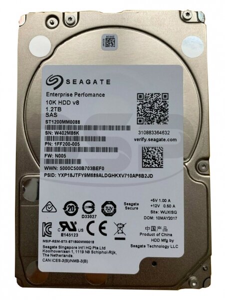 Для серверов Seagate Жесткий диск Seagate 1FF200 1200Gb SAS 2,5" HDD