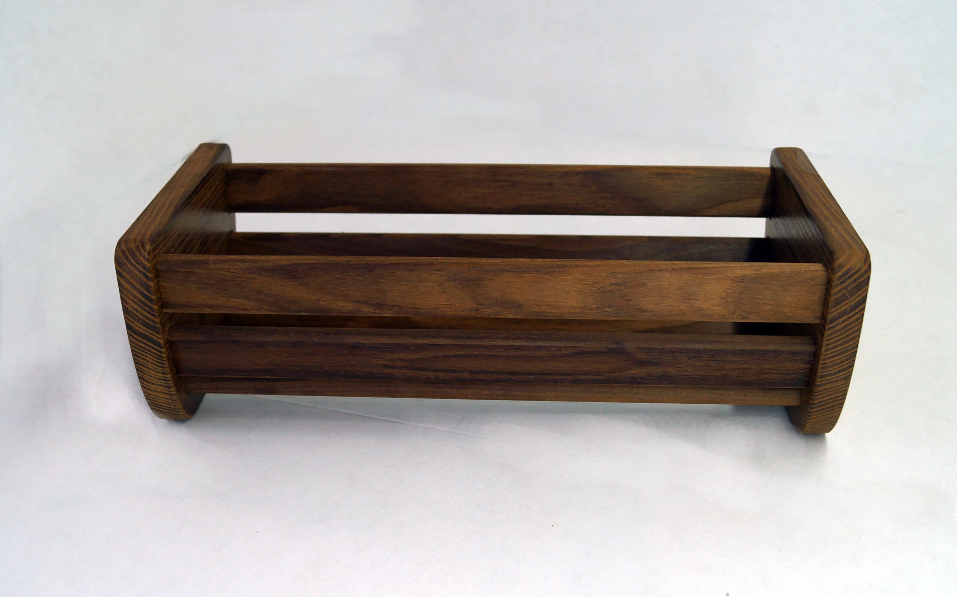 Корзинка для хранения деревянная из термо древесины - фотография № 7