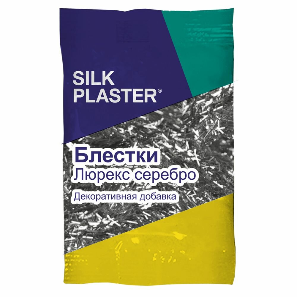 Блестки (Глиттер) Серебро-Полоска Silk Plaster 10г / Силк Пластер.