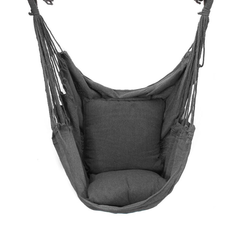 Кресло-гамак ZDK с 2мя подушками, серый, hammock1 - фотография № 2