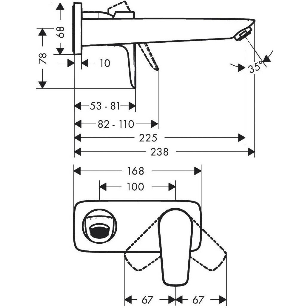 Смеситель для раковины Hansgrohe Talis E 71734000 хром - фотография № 2