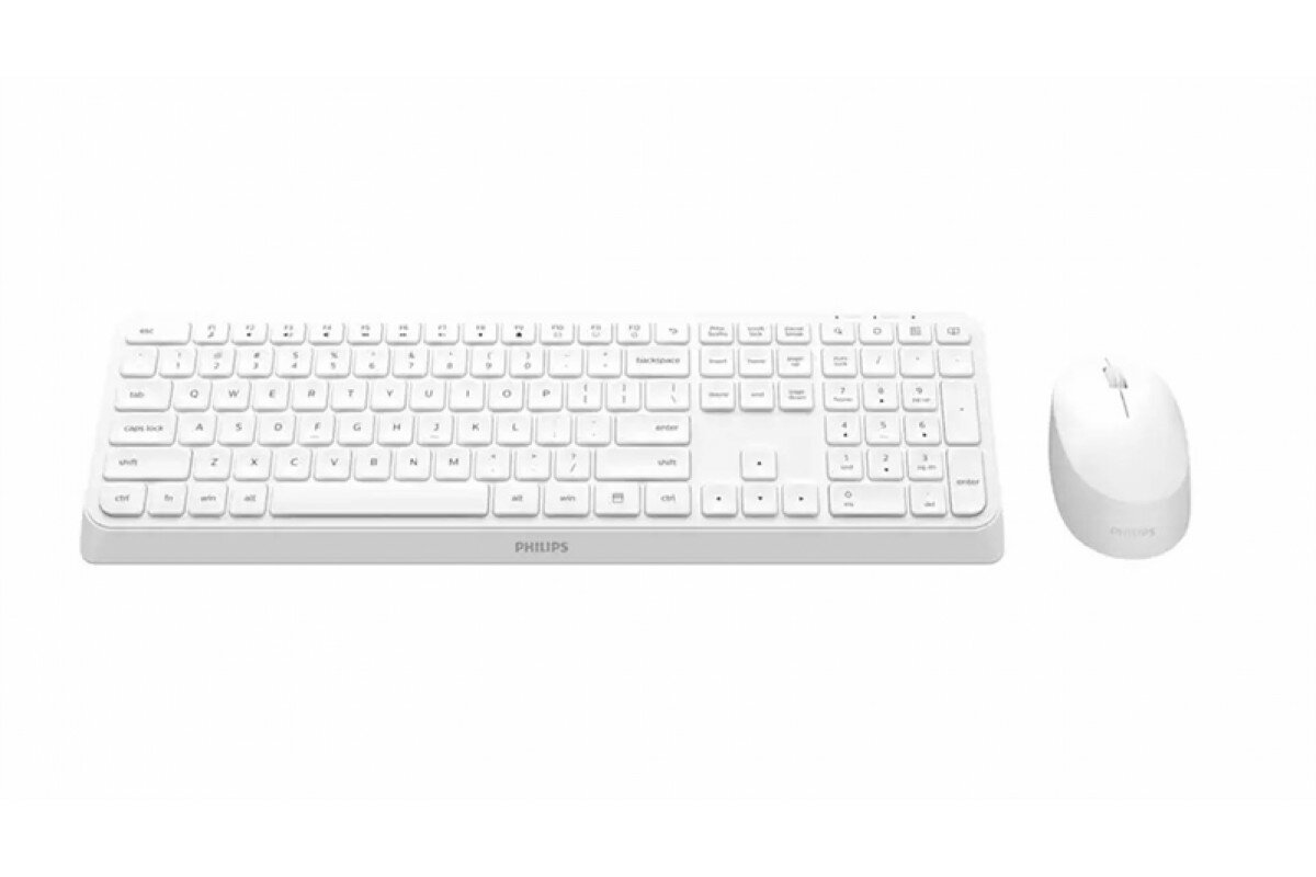 Проводной комплект Philips SPT6207W белый(Клавиатура SPK6207W+Мышь SPK7207W) , русская заводская раскладка