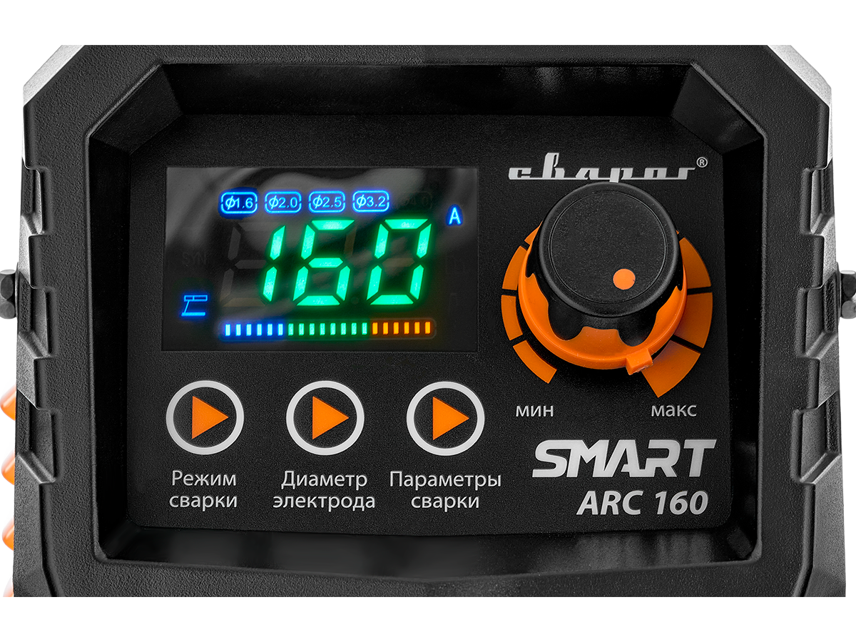 Сварочный инвертор сварог REAL SMART ARC 160 (Z28103) - фотография № 2