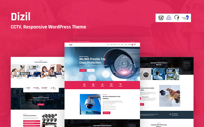 Шаблон Wordpress Dizil - CCTV Responsive Theme WordPress