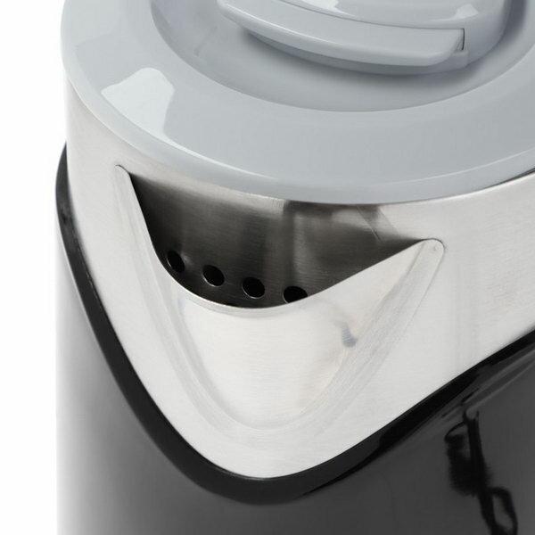 Чайник электрический EEK-2026, пластик, колба металл, 1.8 л, 1500 Вт, чёрный - фотография № 4