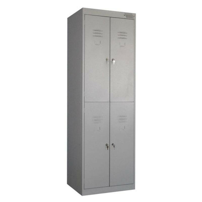 Шкаф для одежды металлический MZ-ШРК-24-800 4 ячейки 800х500х1850