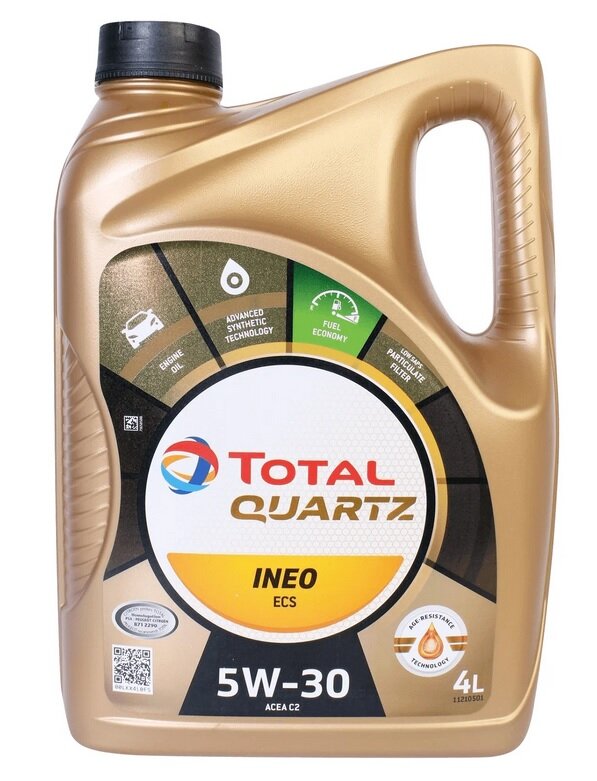 Синтетическое моторное масло TOTAL Quartz INEO ECS 5W30, 4 л, 1 шт