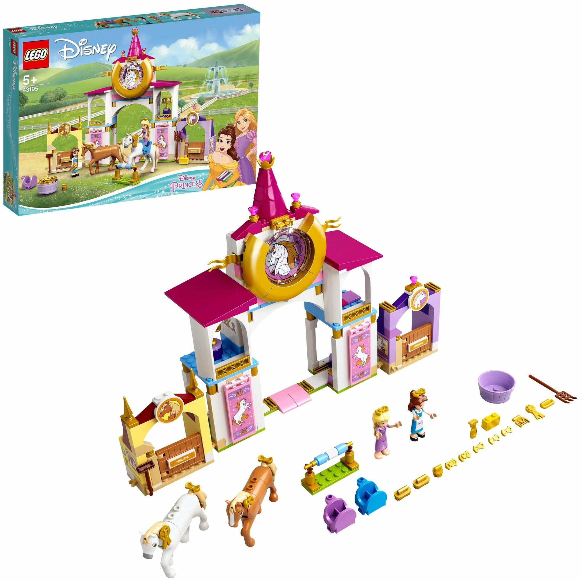 Конструктор LEGO Disney Princess "Королевская конюшня Белль и Рапунцель" 43195