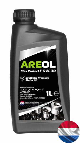 AREOL Areol Max Protect F 5W-30 (1L)_Масло Моторное! Синт Acea A5/B5, Api Sl/Cf, Ford Wss-M2c913-D