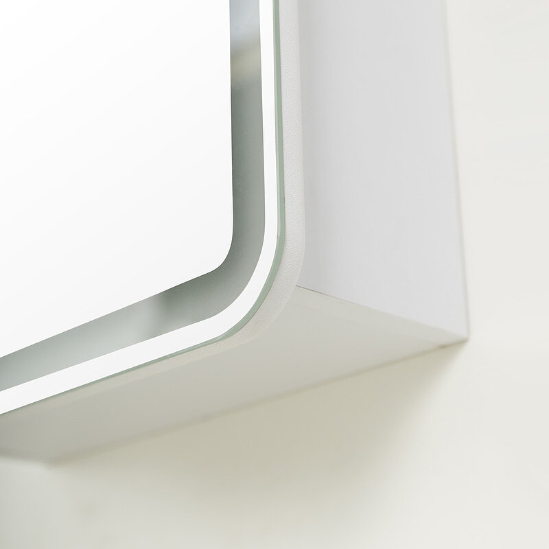 Зеркальный шкаф BelBagno Marino 50 SPC-MAR-500/800-1A-LED-TCH с подсветкой Белый - фотография № 10
