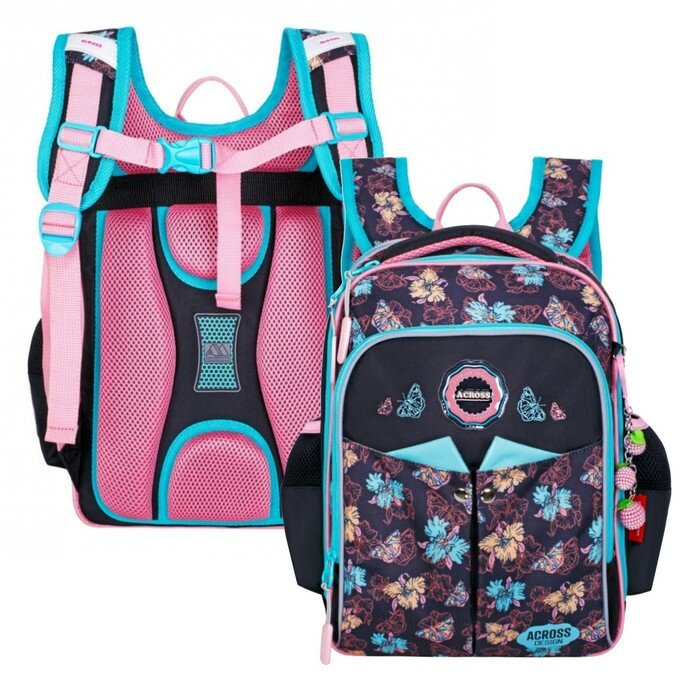 фото Рюкзак каркасный 35 х 26 х 18 см, Across ACS5, синий/бирюзовый ACS5-1