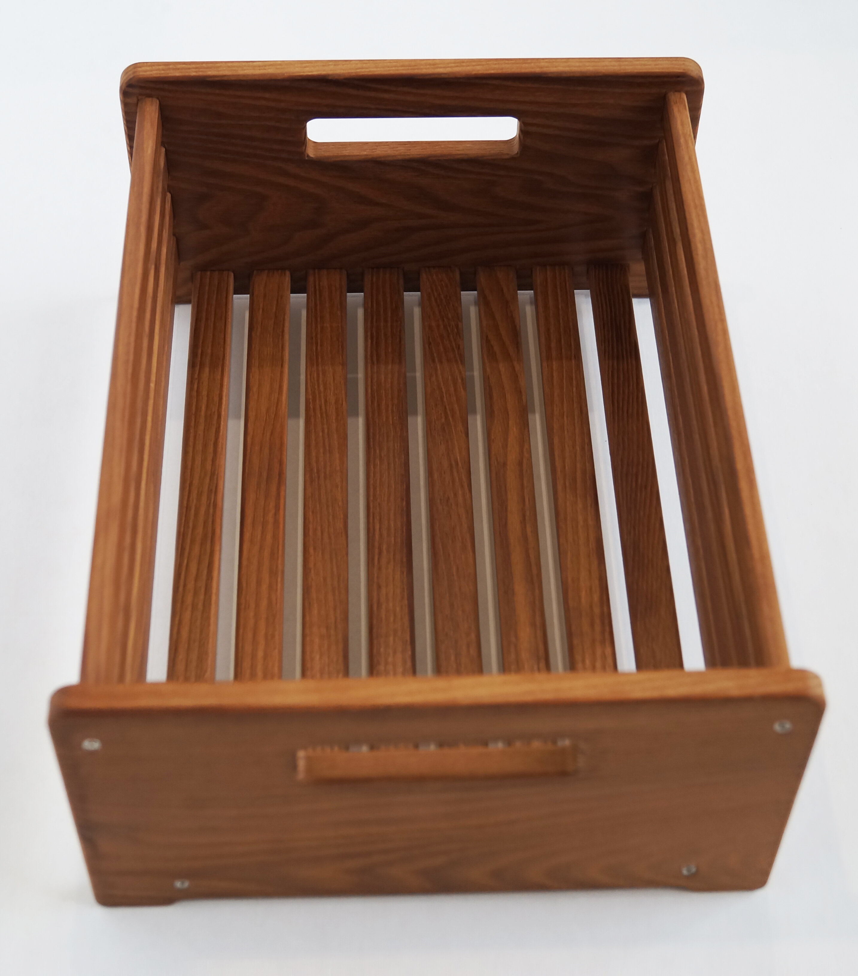 Корзинка для хранения деревянная из термо древесины Премиум - фотография № 4