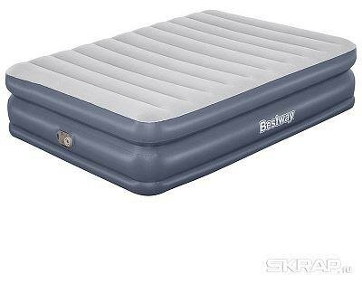 BEST WAY Матрас надувной Tritech QuadComfort Queen со встроенным электронасосом 203x152x51 см Bestway 67925