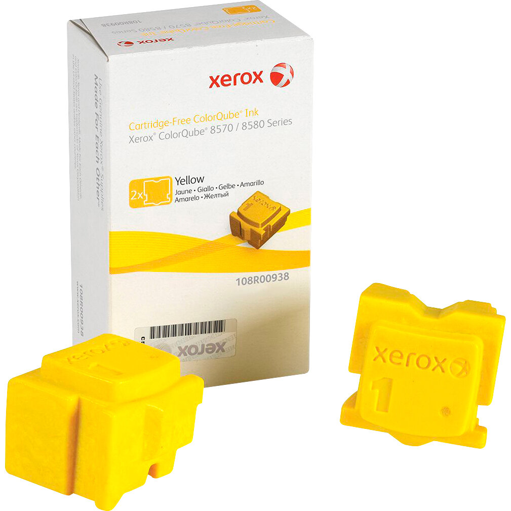 Xerox чернила твердые желтые CQ8570, 4.4K