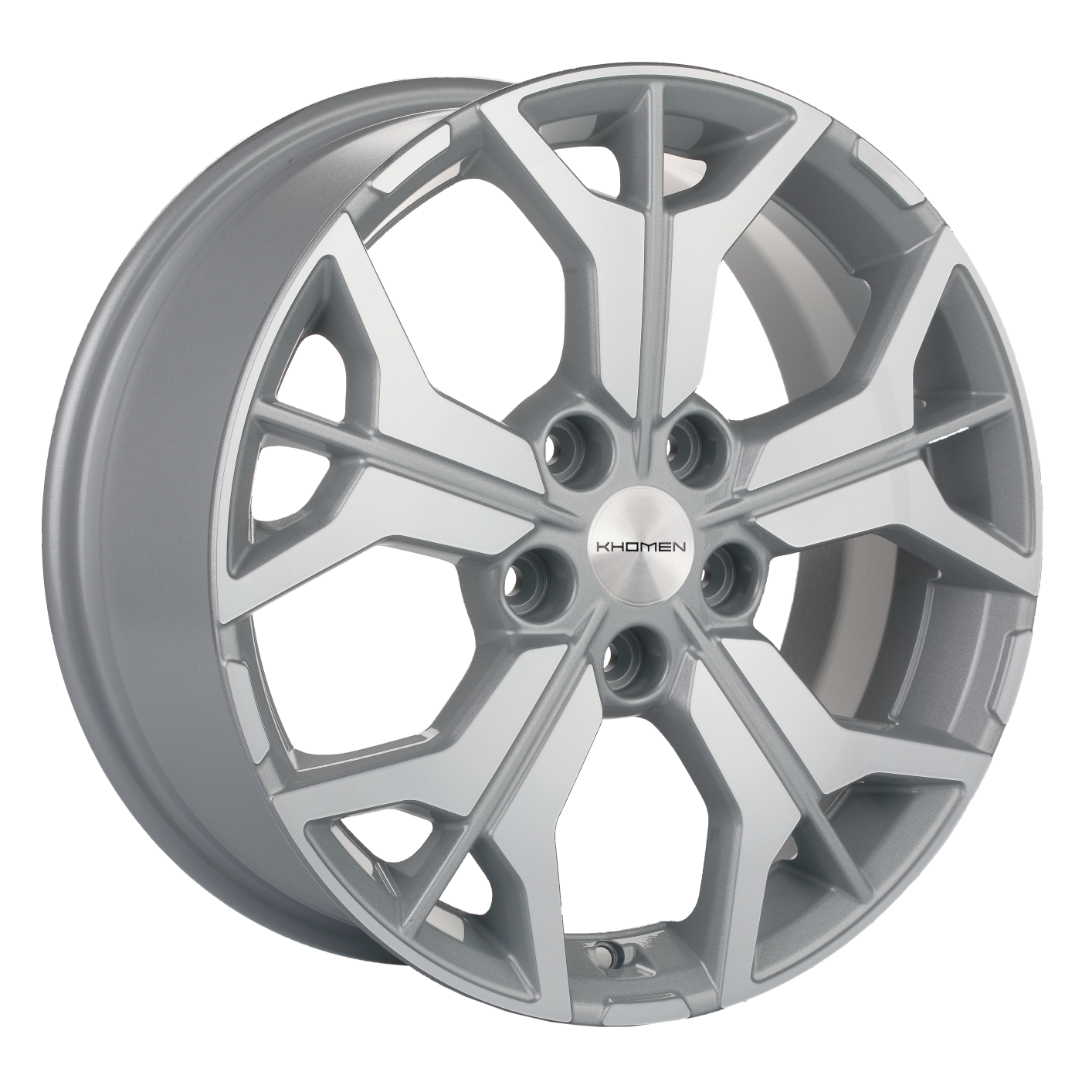 Khomen Wheels KHW1715 7x17 5x114,3 ET45 Dia60.1 F-Silver-FP ()