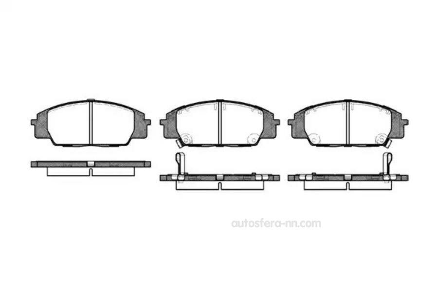 REMSA 073502 735 02_=FDB1444=D5094M-01 ! колодки дисковые п.\ Honda Civic 2.0i Type-R/1.7CDTi 02>/S2000 2.0i 99>