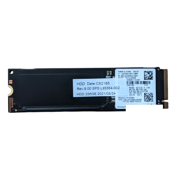 256 ГБ SSD M.2 накопитель Samsung PM991a (MZ-VLQ256B) - PCI Express 3.0, 3D TLC NAND. чтение - 3100 Мб/с, запись 1300 Мб/с